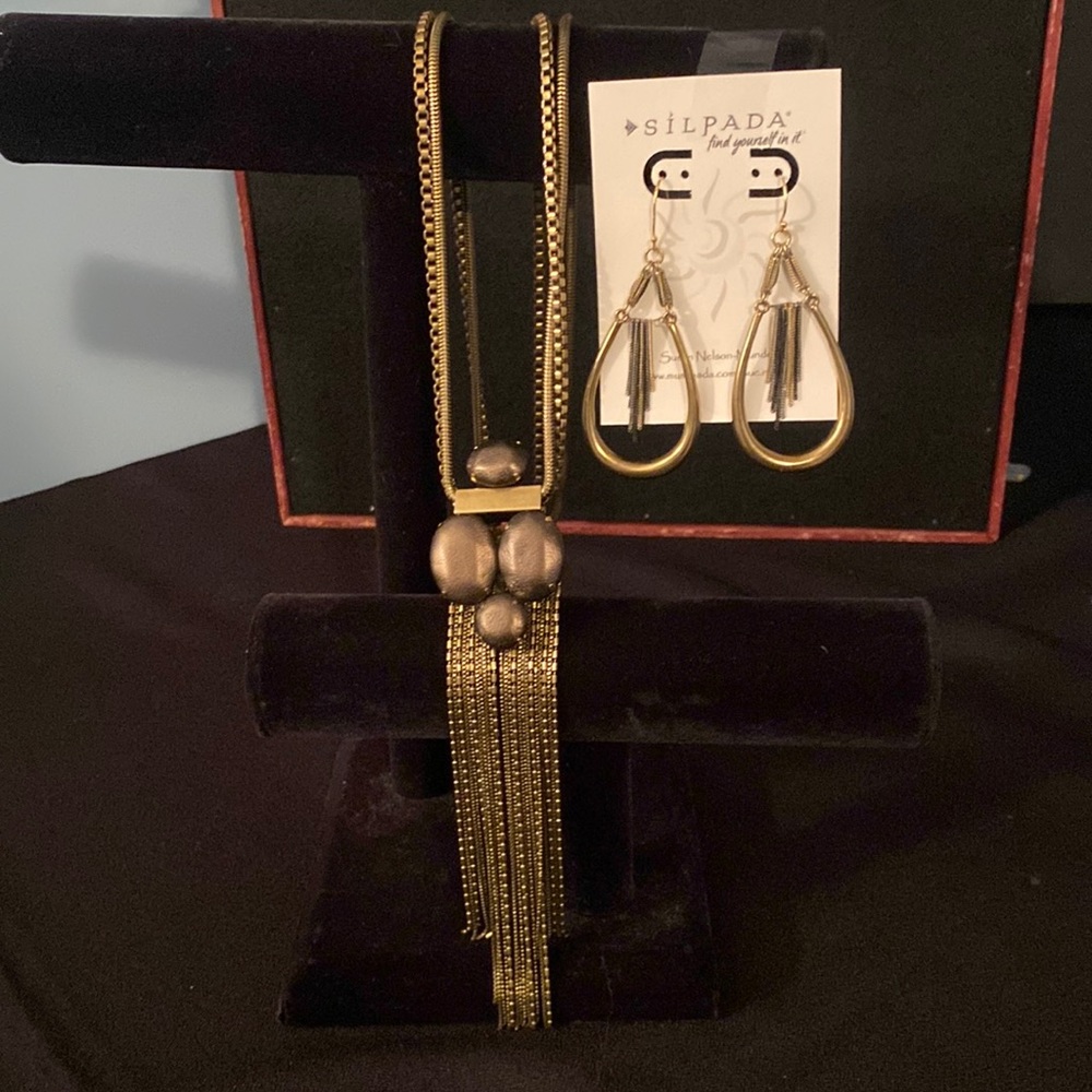 Silpada KR Collection SET Necklace & Earrings KRN 0015, KRW0026 NIB